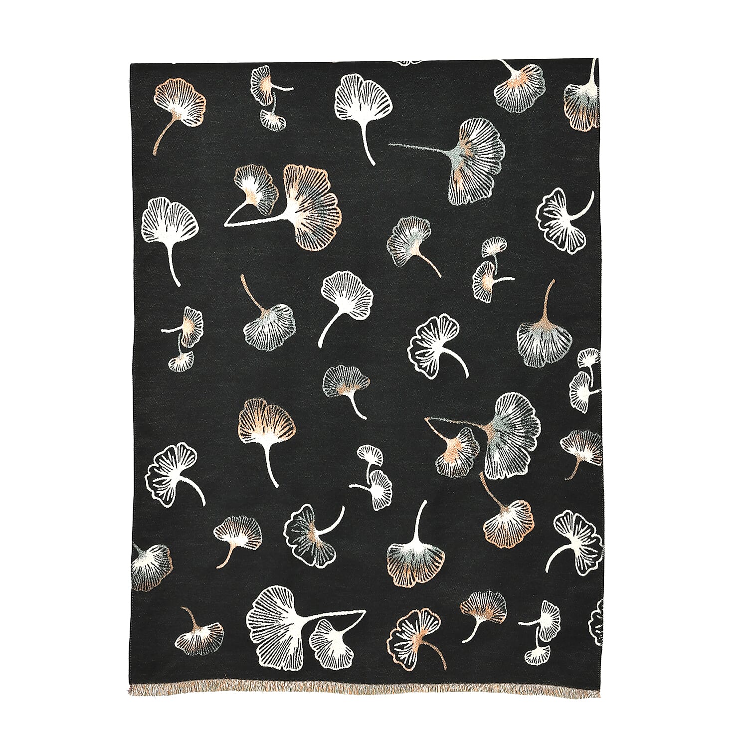 Closeout Deal - Super Soft Printed Shawl (One Size) - Black Closeout Deal - Super Soft Printed Shawl (One Size) - Black