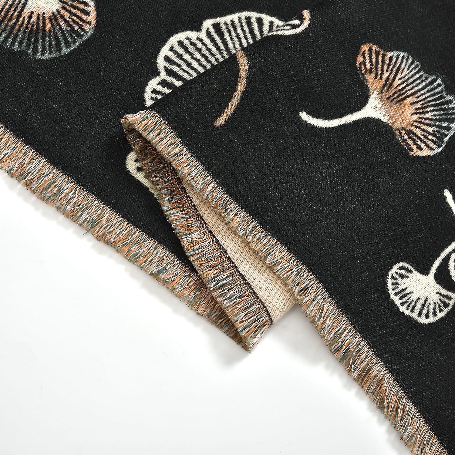 Closeout Deal - Super Soft Printed Shawl (One Size) - Black Closeout Deal - Super Soft Printed Shawl (One Size) - Black