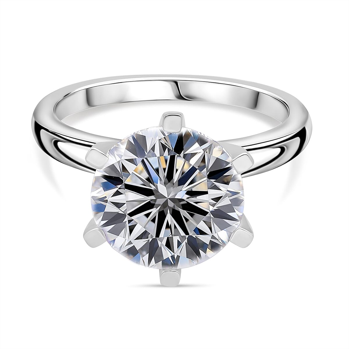 Luxuriant Diamond 950 Platinum IGI Certified Lab Grown Diamond Solitaire Ring, 5.00 Ct, 6.20 Gms