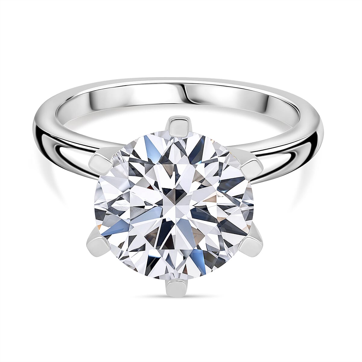 Luxuriant Diamond 950 Platinum IGI Certified Lab Grown Diamond Solitaire Ring 5.00 Ct, Platinum Wt. 6.20 Gms.
