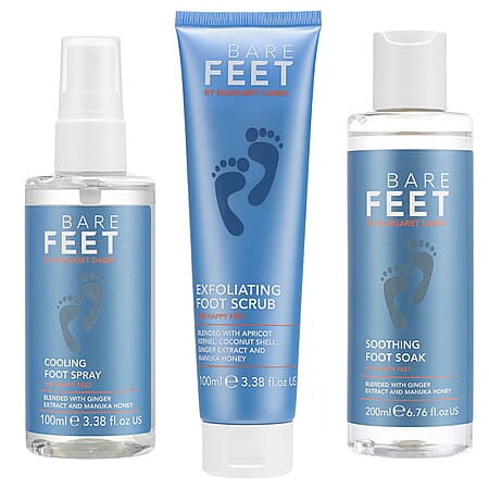 Bare Feet Foot Scrub, Foot Spray and Foot Soak Trio