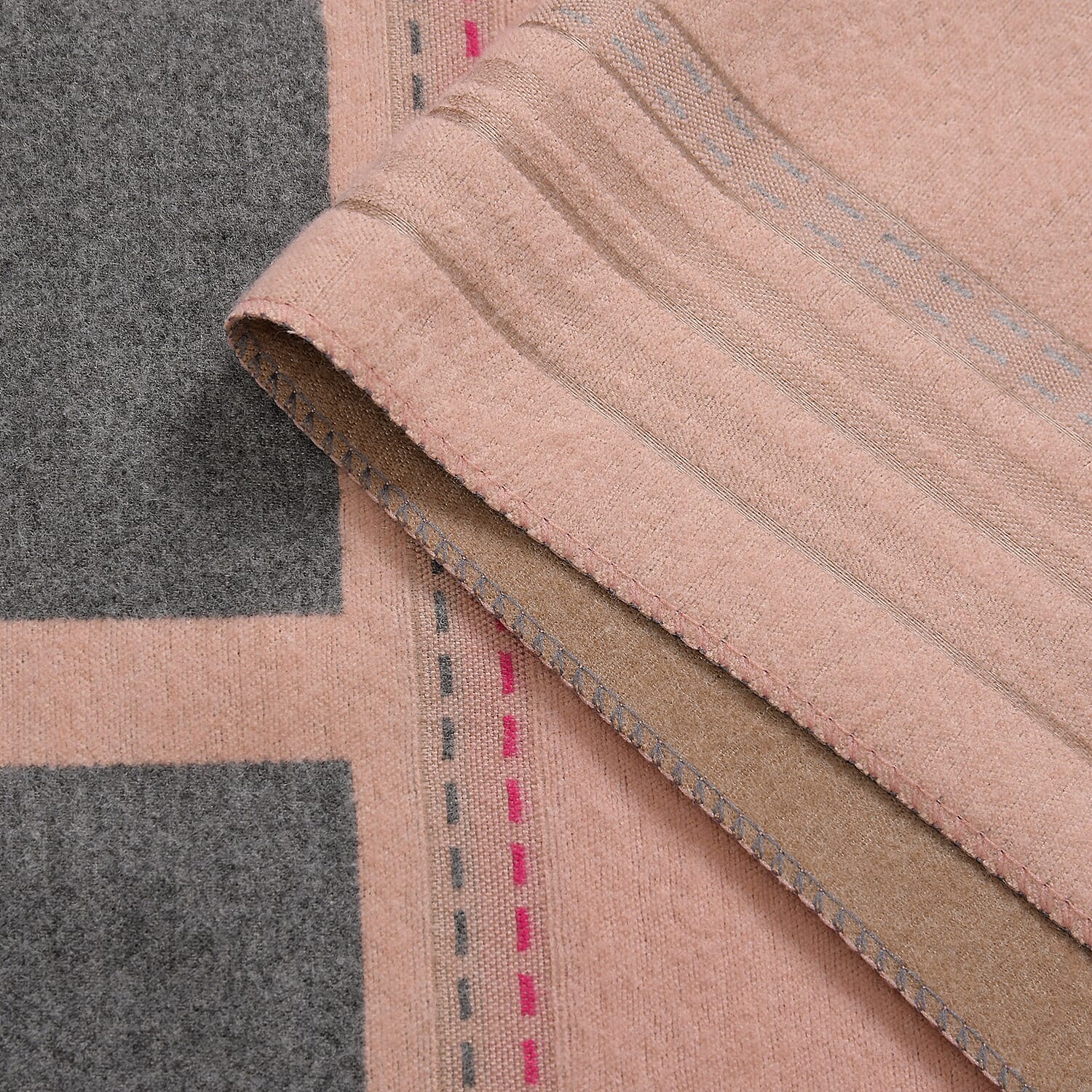 CLOSEOUT DEAL - 100% Viscose Designer  Luxurious Horse Print Warm Shawl - Pink