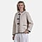 La Marey Fur-Effect Coat with Appliques