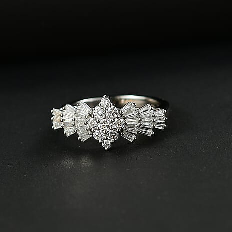 OneTime Deal- 950 Platinum SGL Certified I1-I2-GH  Natural Diamond  Ring 1.00 ct