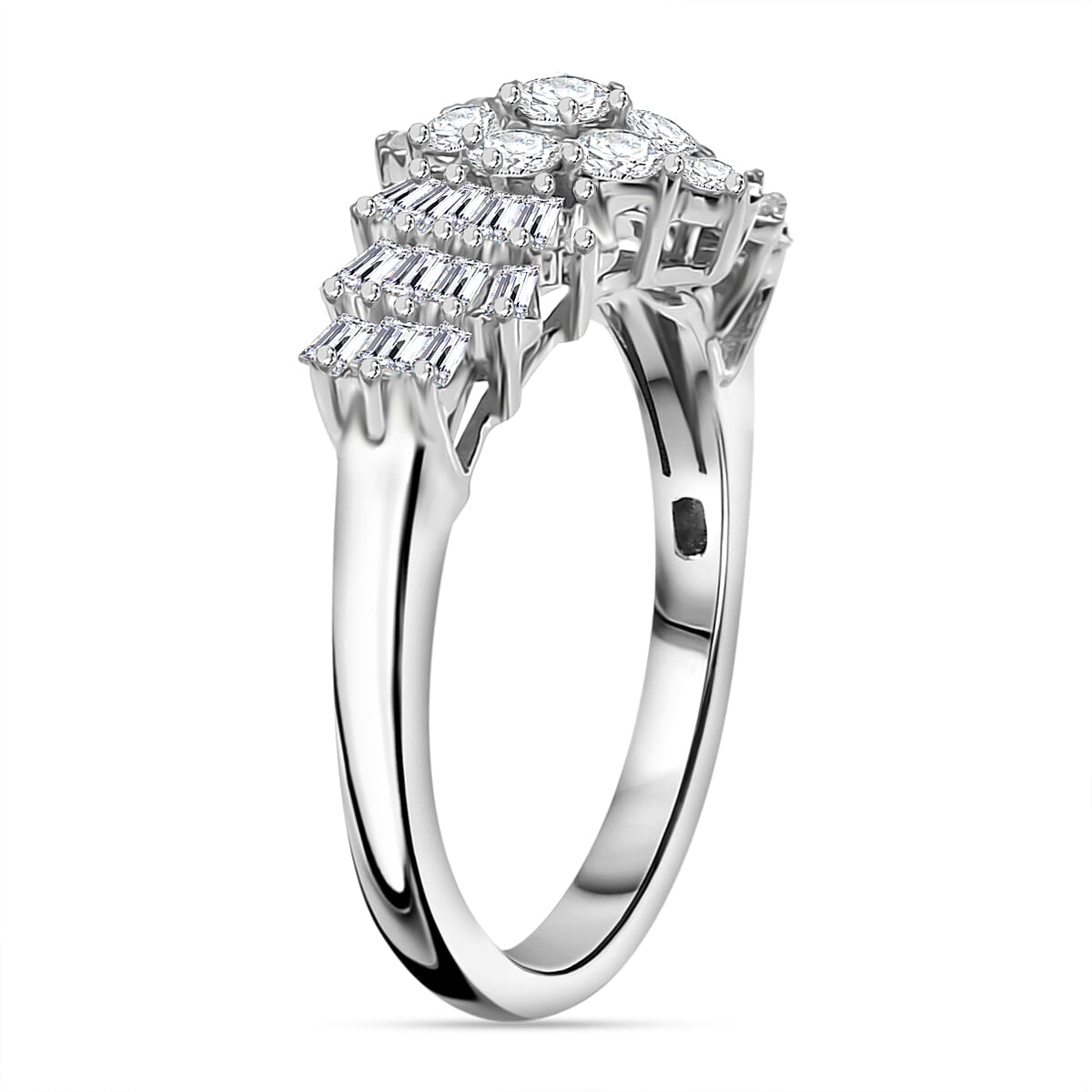OneTime Deal- 950 Platinum SGL Certified I1-I2-GH  Natural Diamond  Ring 1.00 ct