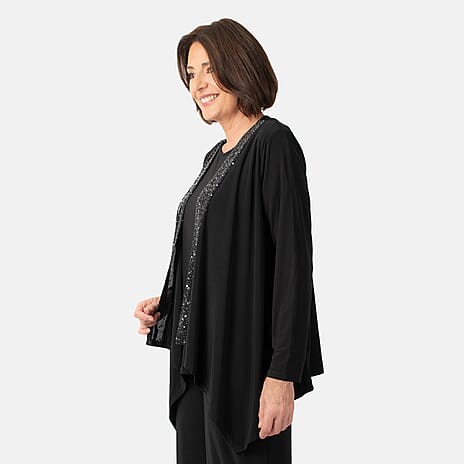 La Marey Waterfall Soft Jacket (Size L) - Black