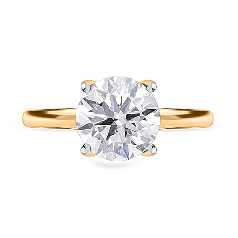 Luxuriant Diamond - 9K Yellow Gold SGL Certified (VS-G-H) Lab Grown Diamond Ring 2.00 Ct.