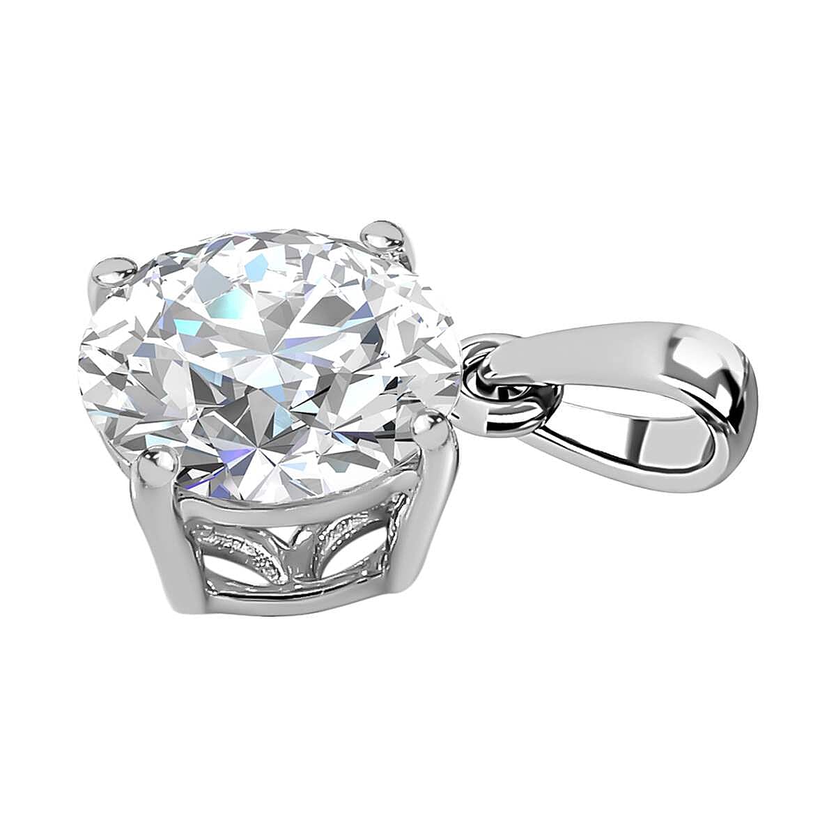 Luxuriant 950 Platinum SGL Certified (VS-GH) Lab Grown Diamond Pendant 1.00 Ct.