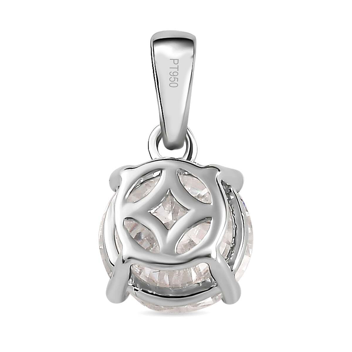 Luxuriant 950 Platinum SGL Certified (VS-GH) Lab Grown Diamond Pendant 1.00 Ct.