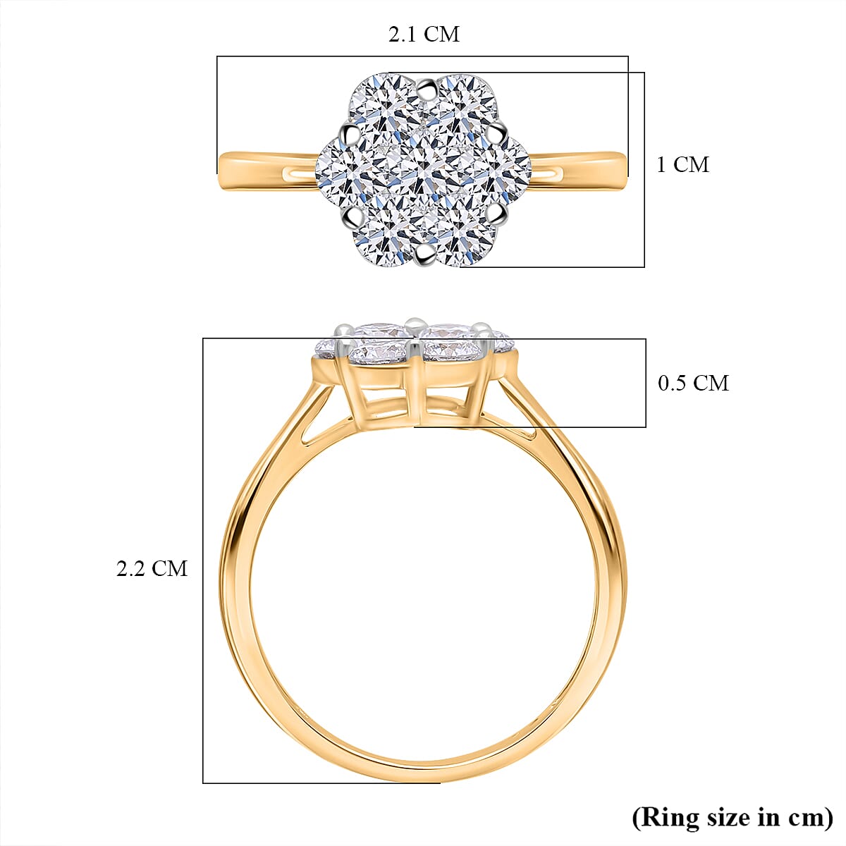 Luxuriant Diamond - 9K Gold Lab Grown Diamond SGL Certified (VS-G-H) Ring