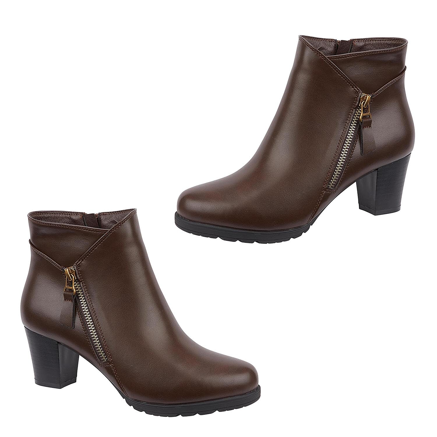 Emma Ladies AMY Mid Heel Ankle Boots
