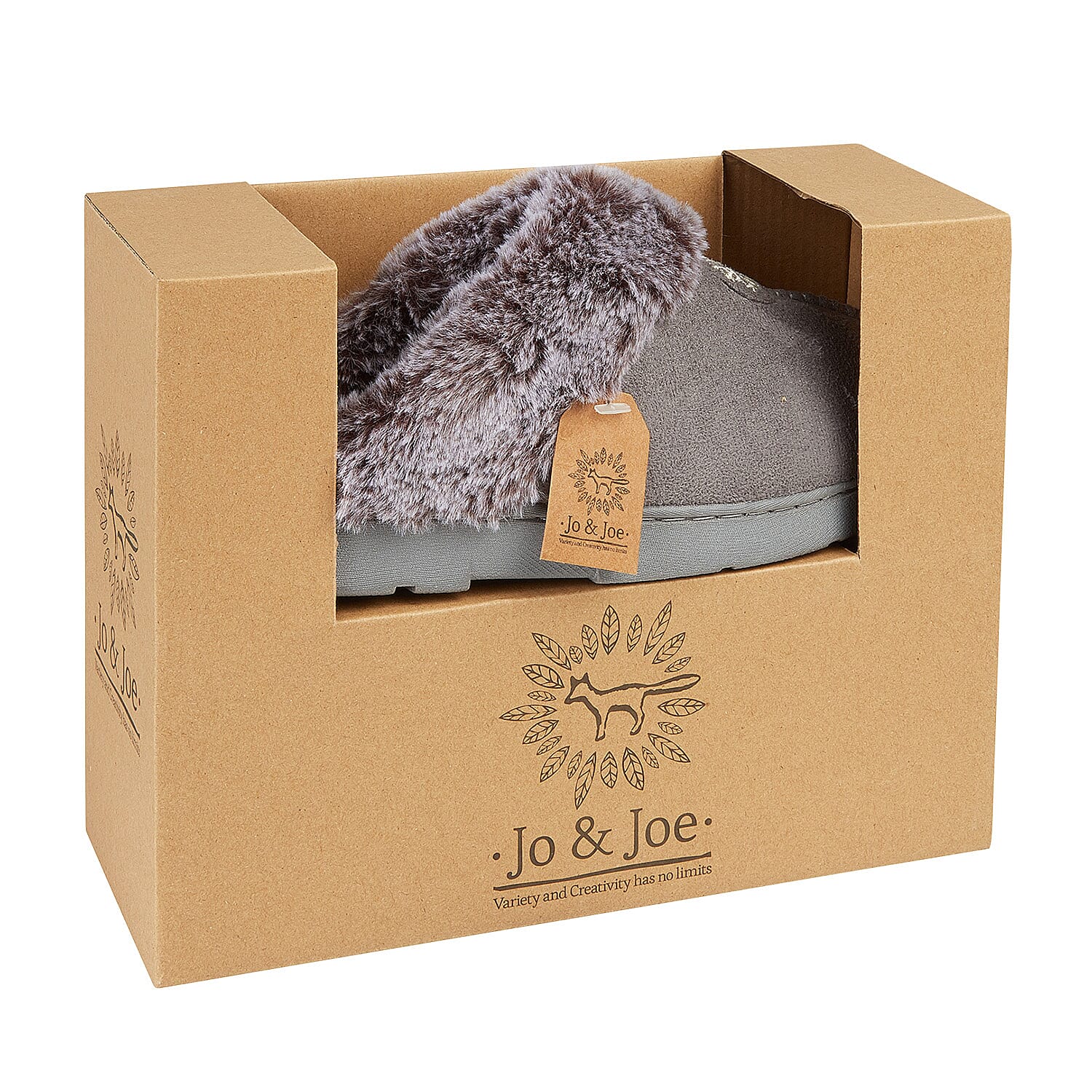 Jo & Joe Ladies Slipper (Size 3) - Grey