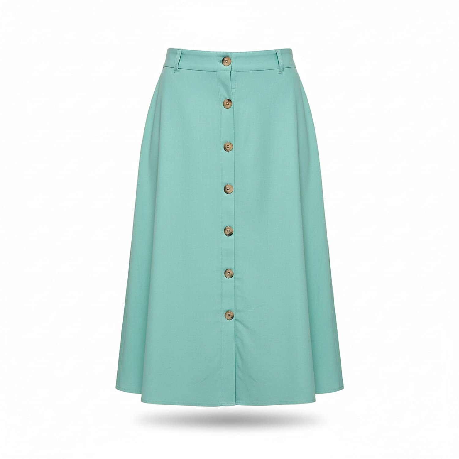 La Marey Button A-line Midi Skirt (Size 12) - Black