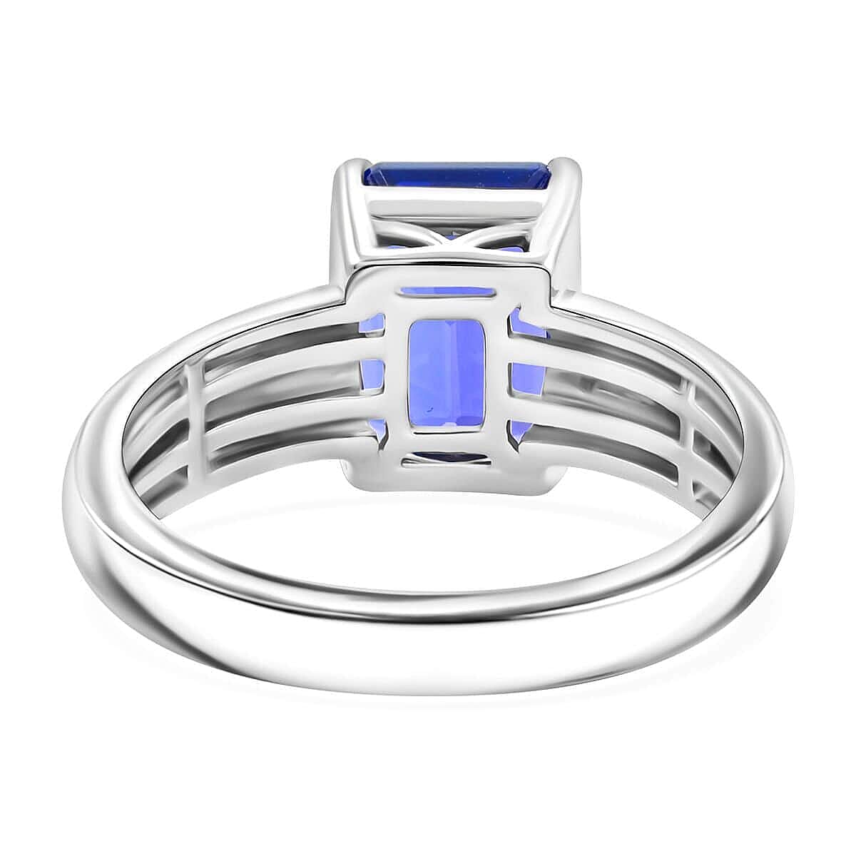 950 Platinum  AAAA  Tanzanite   White Diamond  VS Ring 4.70 pc,  Platinum Wt. 7.72 Gms  4.700  Ct.