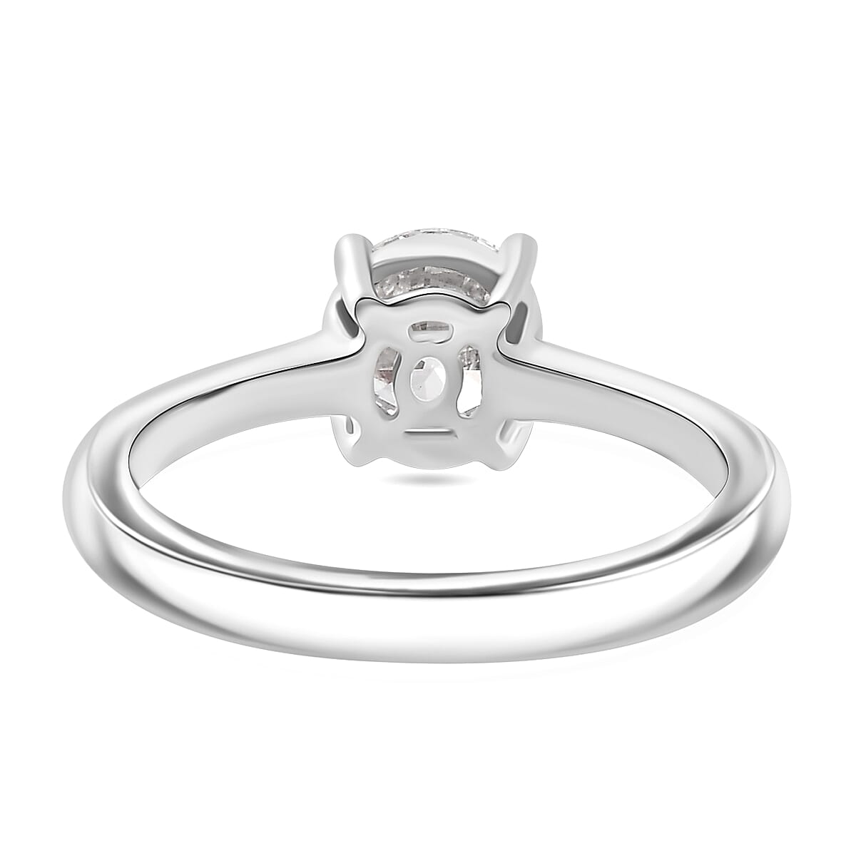 Luxuriant - 9K White Gold SGL Certified Lab Grown Diamond (VS-EF) Solitaire Ring 1.00 Ct.