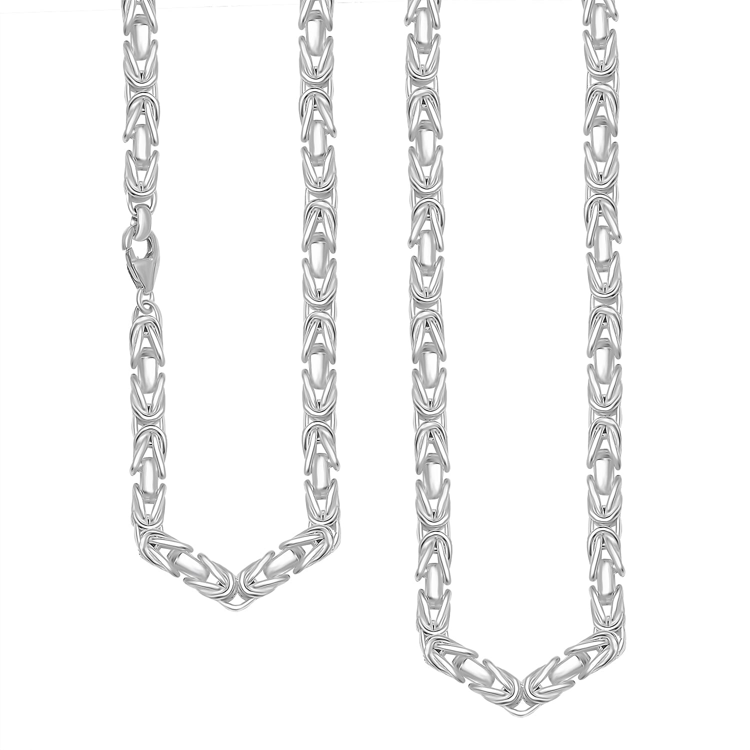 Ottoman Treasure - Sterling Silver Byzantine SOLID Necklace (Size - 20),  Silver Wt. 44.07 Gms