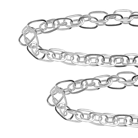 One Time Deal  - Sterling Silver Prince of Wales Necklace (Size - 20). Silver wt 27.91 Gms