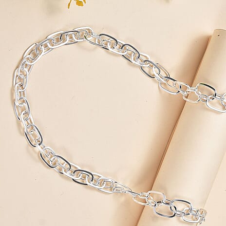 One Time Deal  - Sterling Silver Prince of Wales Necklace (Size - 20). Silver wt 27.91 Gms