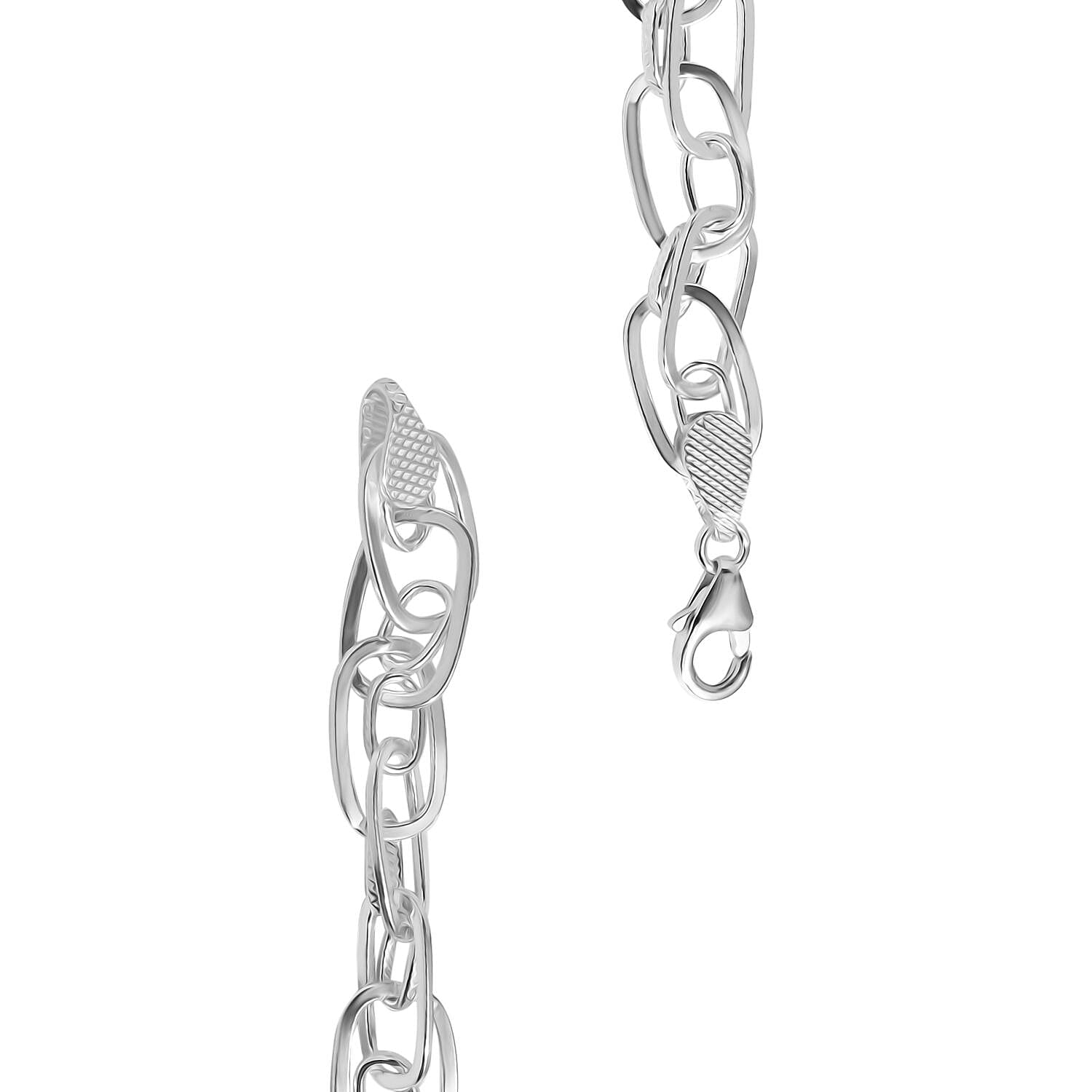 One Time Deal  - Sterling Silver Prince of Wales Necklace (Size - 20). Silver wt 27.91 Gms