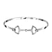 Biggest Designer Closeout - Snaffle Bangle in Silver Tone (Size 8.5)