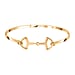 Biggest Designer Closeout - Snaffle Bangle in Silver Tone (Size 8.5)