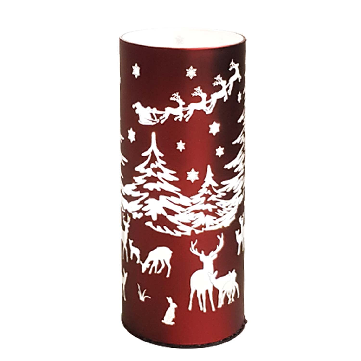Luxa Snowies Santa Medium Table Lamp - Red