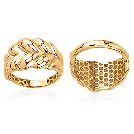 Close Out - 9K Yellow Gold Braided Ring