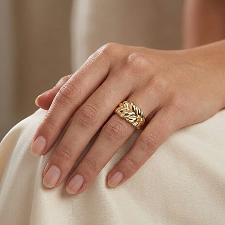 Close Out - 9K Yellow Gold Braided Ring