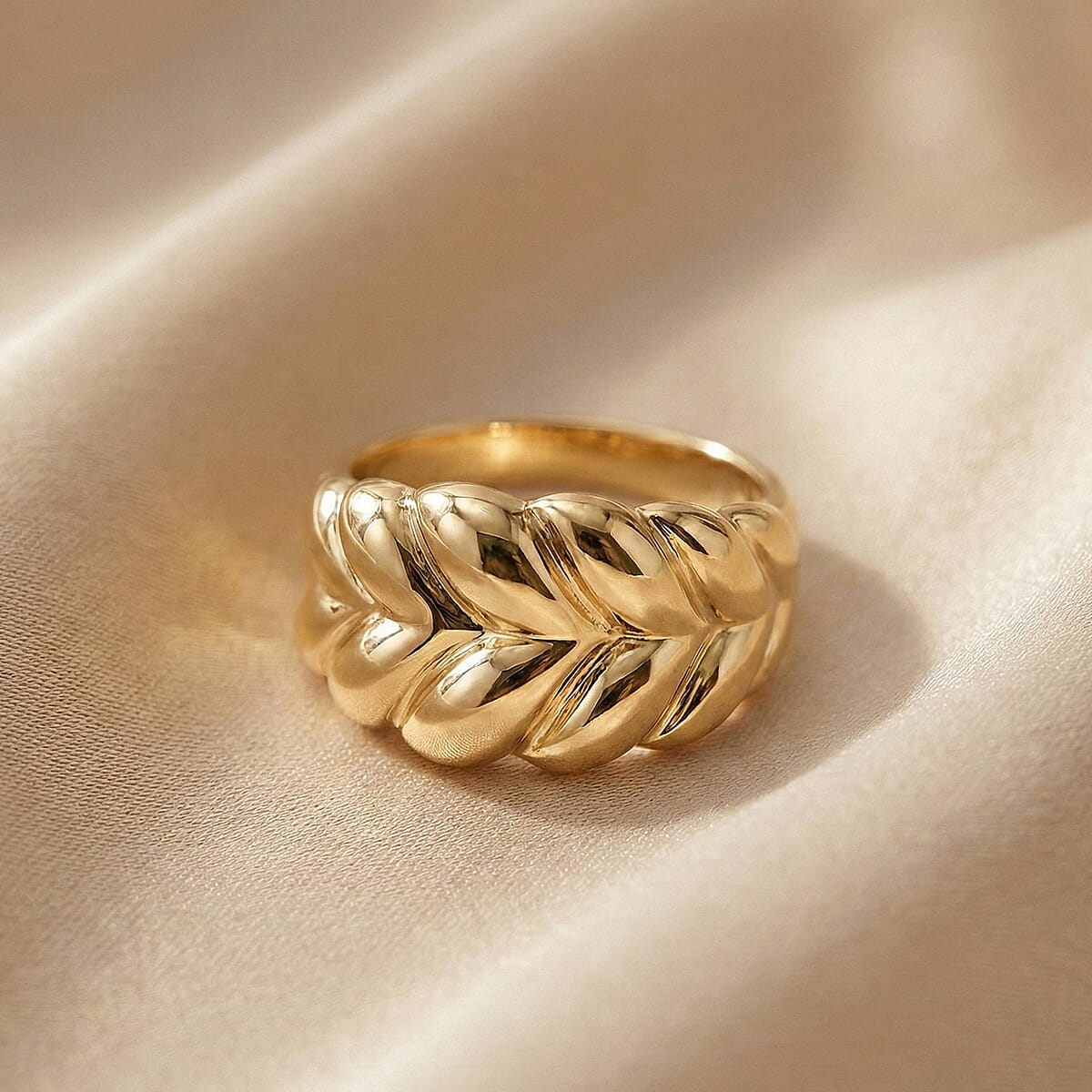 Close Out - 9K Yellow Gold Braided Ring