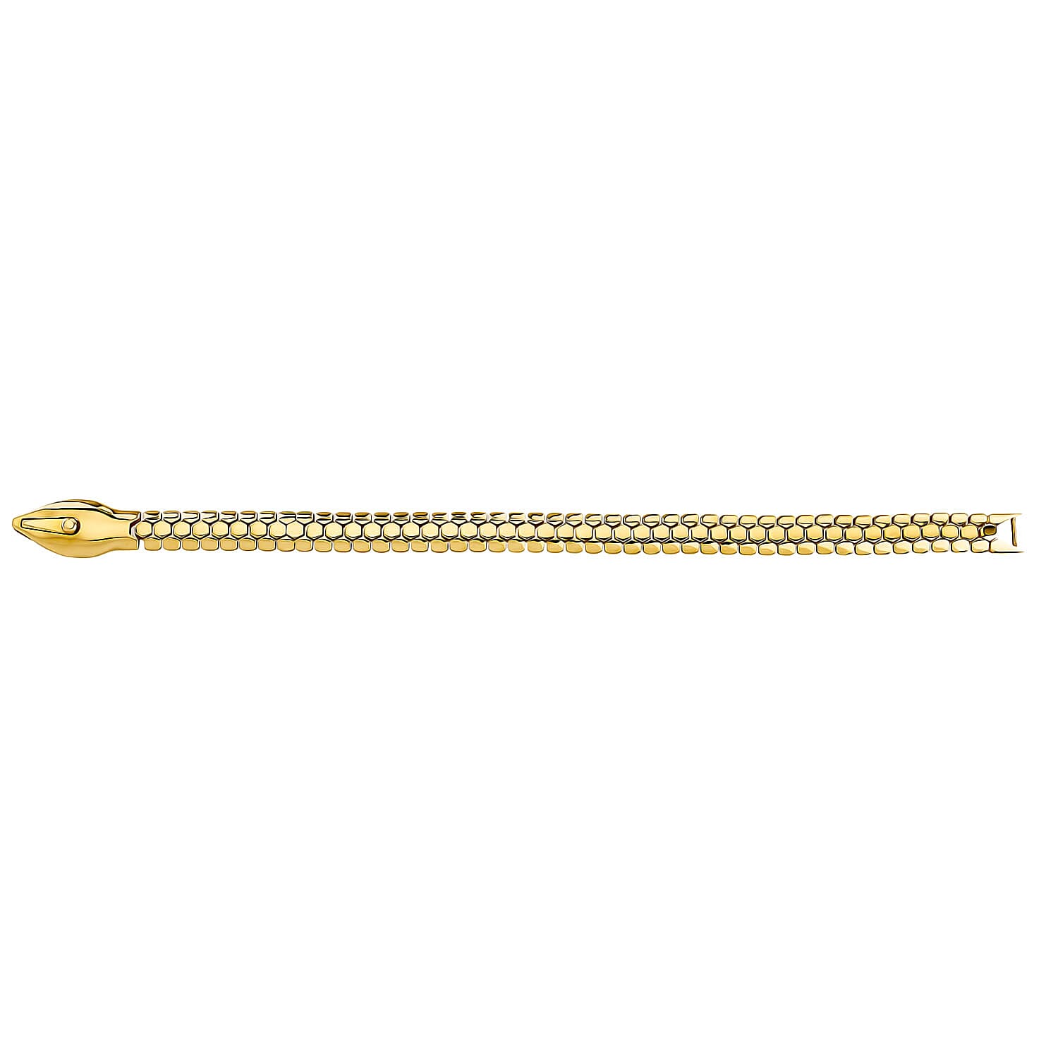 Year Of The Snake- 9K Yellow Gold SERPENT Bracelet (Size - 8), Gold Wt. 13.00  Gms.