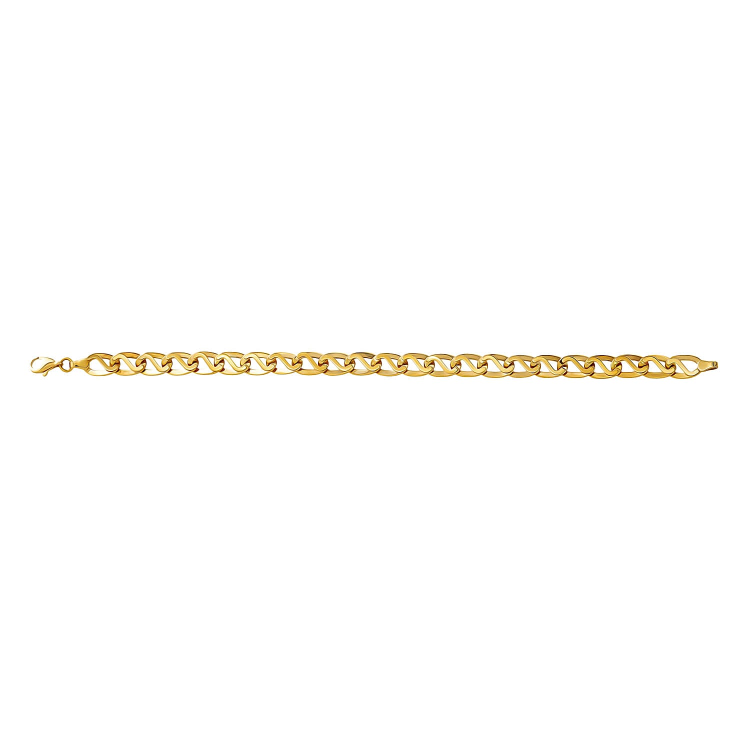Close Out Deal - 9K Yellow Gold Bracelet with Lobster Clasp (Size - 7.5), Gold Wt. 4.65 Gms.