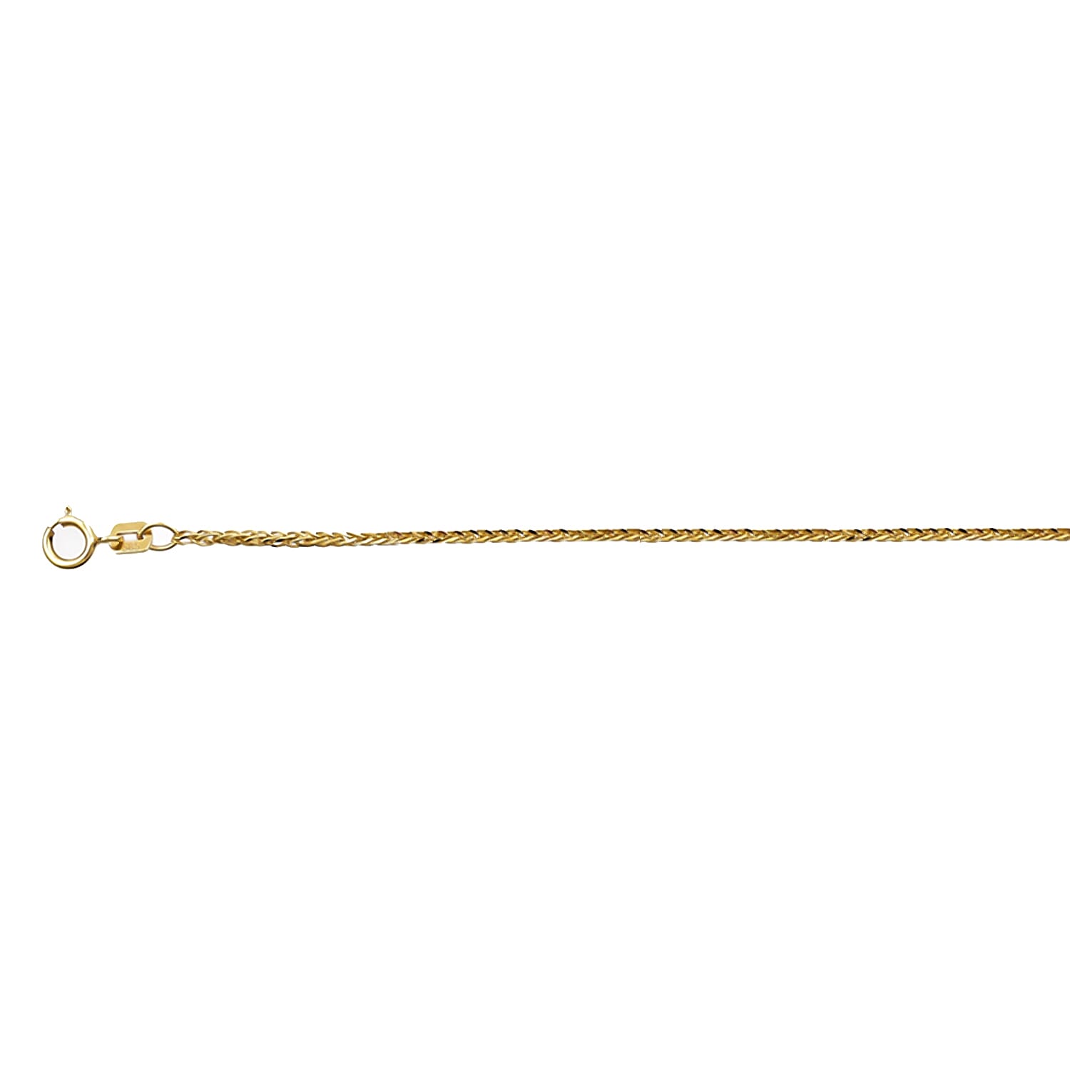 JCK Vegas Find - 9K Yellow Gold Spiga Necklace (Size - 20) With Spring Ring Clasp