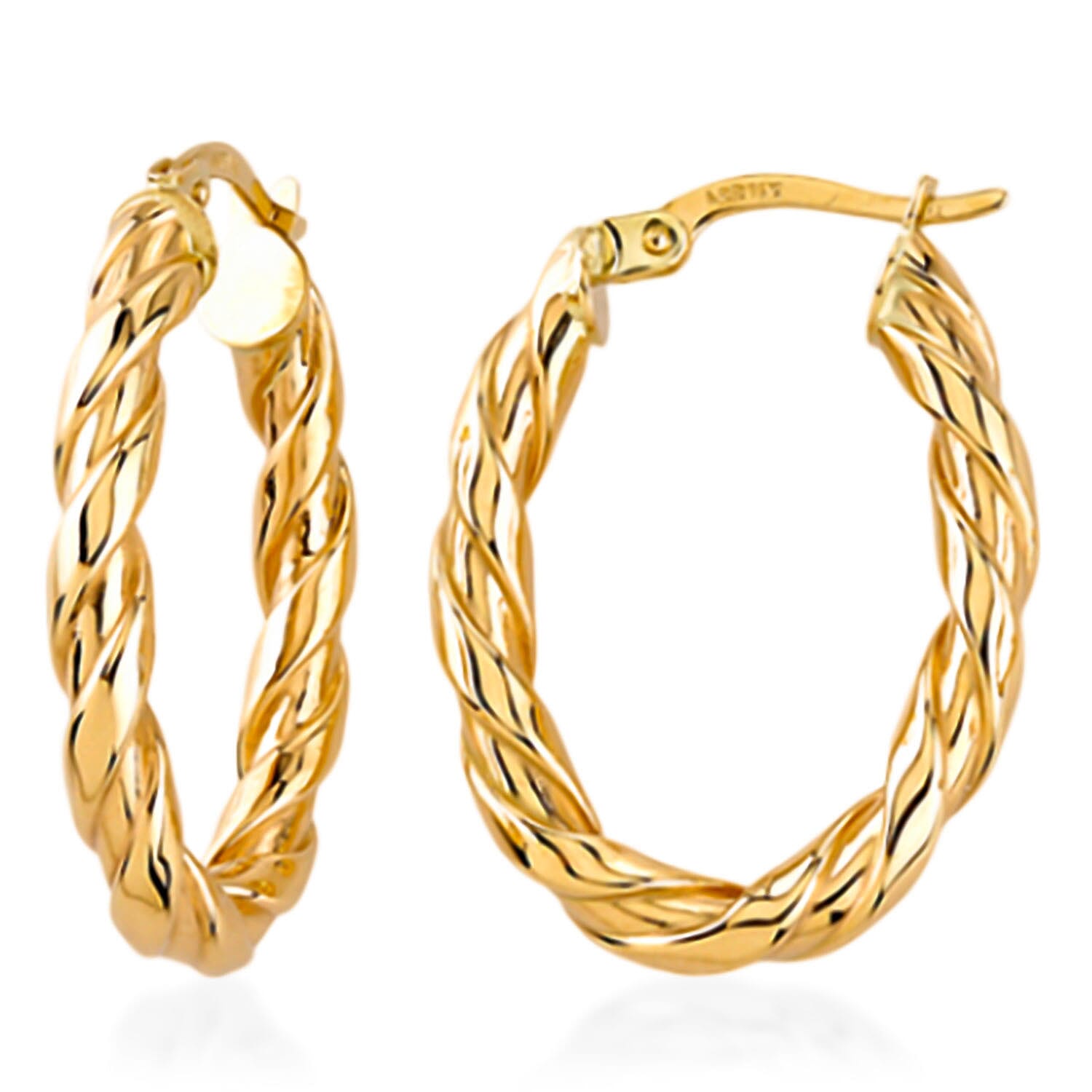 9K Yellow Gold Earring with Clasp