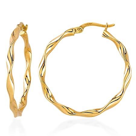 9K Yellow Gold Earring With Clasp