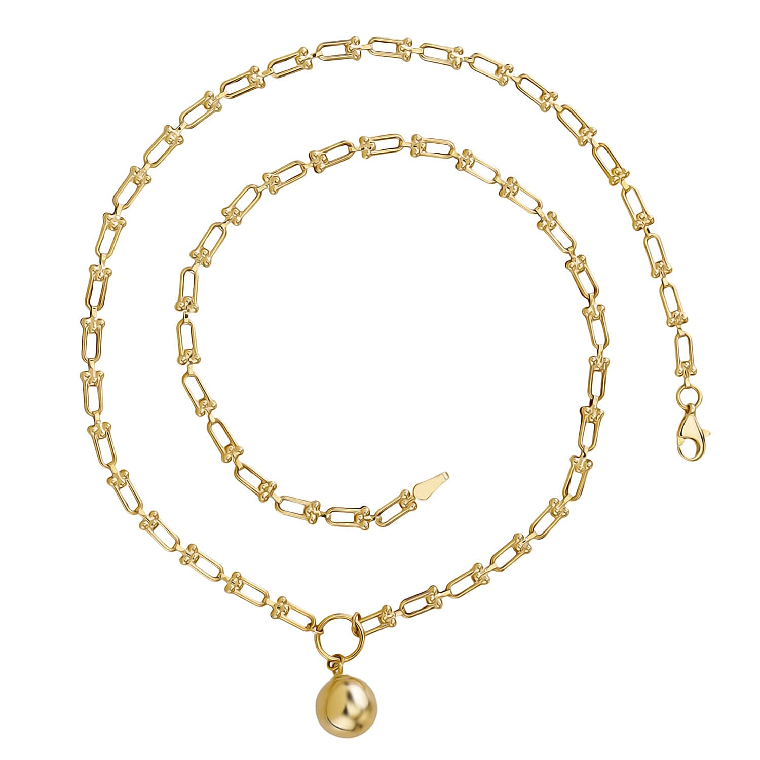Designer Inspired Close Out - 9K Yellow Gold Industrial Necklace (Size - 18) with Lobster Clasp Gold Wt. 4.90 Gms.
