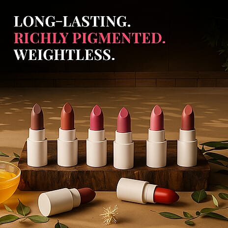 Just Herbs-Herb Enriched Ayurvedic Lipstick Micro-Mini Kit- 16 shades of Lipstick