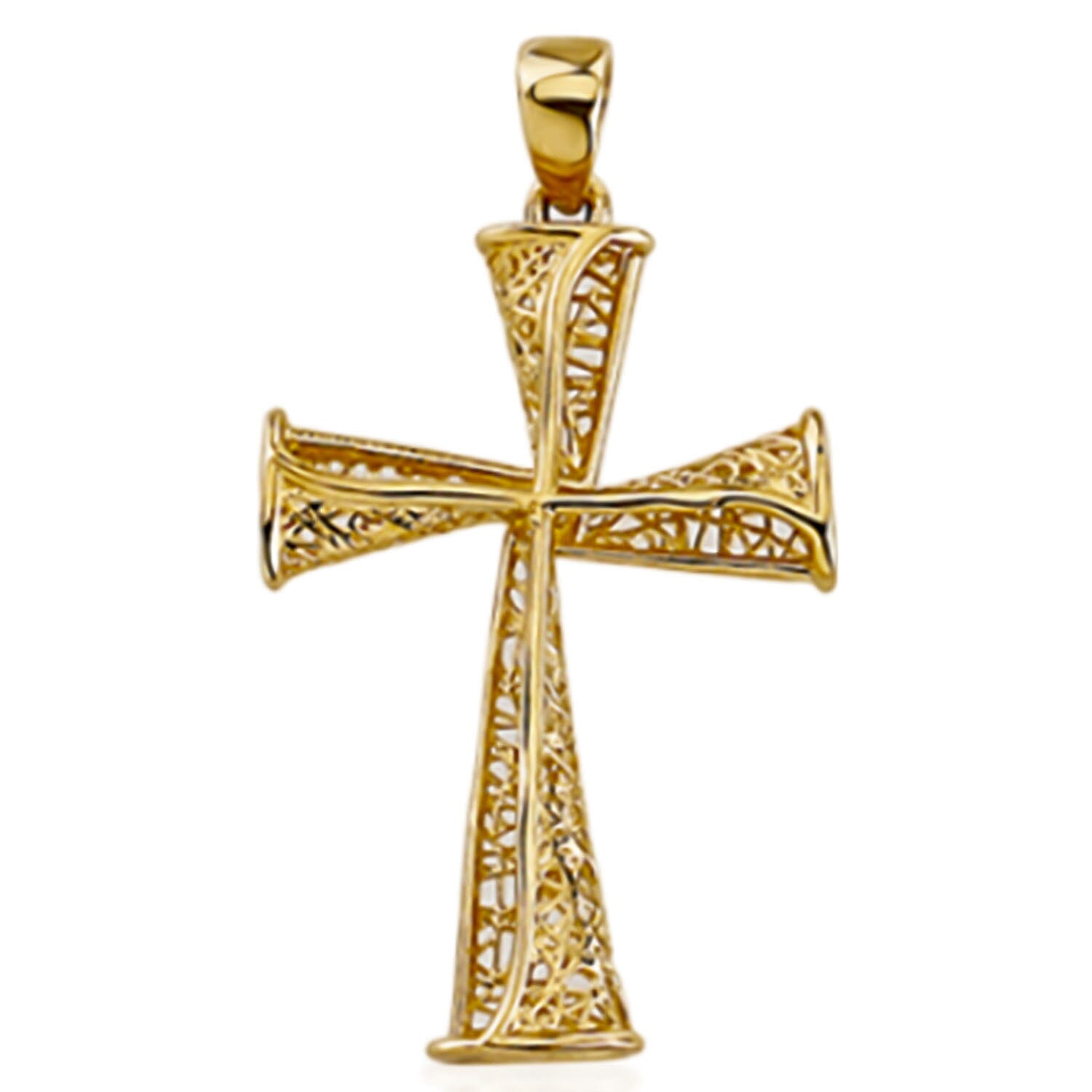 9K Yellow Gold Pendant With Clasp