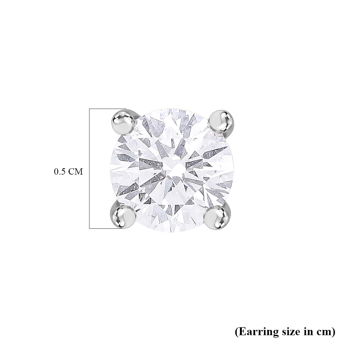 Luxuriant SGL Certified 9K White Gold Lab Grown Diamond (SI-GH) Stud Earrings with Push Back