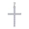 Luxuriant Diamond 1 Ct. Lab Grown Diamond Cluster Cross Pendant in 9K White Gold, SGL Certified