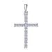 LUXURIANT 1 Ct. Lab Grown Diamond Cross Pendant in 9K White Gold, SGL Certified