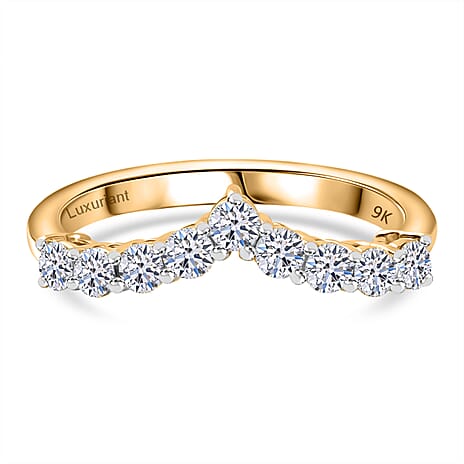 Luxuriant Diamond - 9K Yellow Gold SGL Certified Lab Grown Diamond (VS-EF) Ring