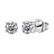 Luxuriant Diamond 1 Ct. Lab Grown Diamond Solitaire Stud Earrings in 9K White Gold, SGL Certified