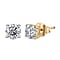 Luxuriant Diamond 1 Ct. Lab Grown Diamond Solitaire Stud Earrings in 9K White Gold, SGL Certified