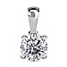 LUXURIANT 1 Ct. Lab Grown Diamond Solitaire Pendant in 9K White Gold, SGL Certified