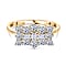 Luxuriant Diamond - 9K Gold SGL Certified Lab Grown Diamond EF,VS Cluster Ring