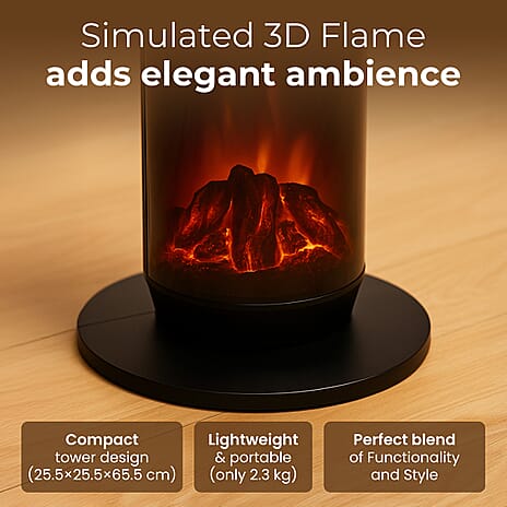 Homesmart PTC Heater with 2 Heat Settings - Remote (2000W) - Black