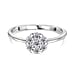 Biggest LUXURIANT Diamond Deal - Lab Grown Diamond (SI-G/H) Pressure Set Ring in Rhodium Overlay Sterling Silver 0.50 Ct.