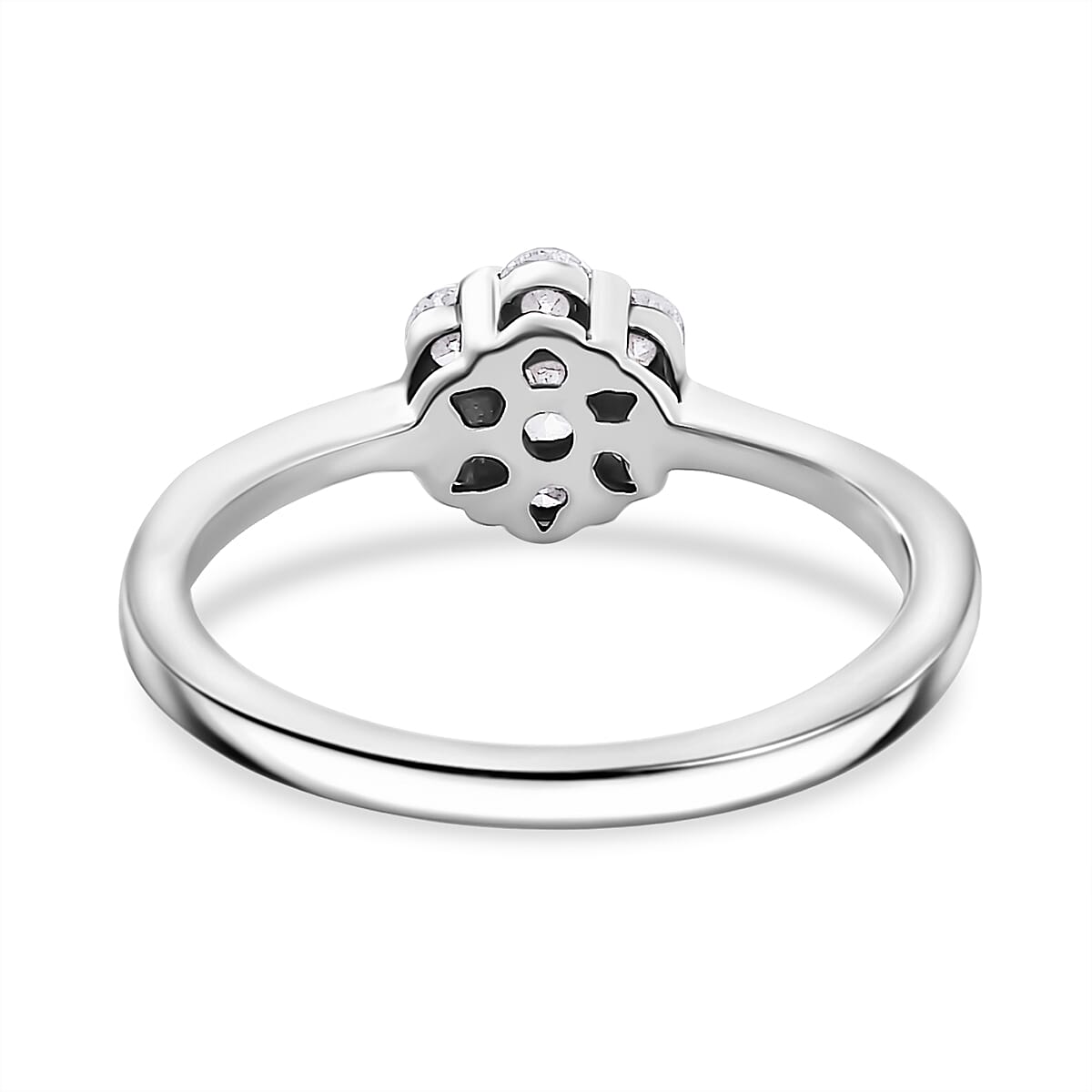 Luxuriant Diamond- Lab Grown Diamond (SI-I1-GH) Pressure Set Ring in Sterling Silver