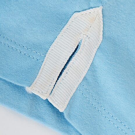 La Marey 100% Cotton Casual 3-4 Sleeve Top (Size 12) - Blue