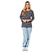 Pure Cotton Thin Stripe 3-4 Sleeve Top